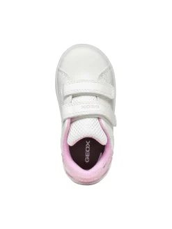 SNEAKERS BAMBINA - GEOX BIANCO-ROSA - B365MA 054BJ