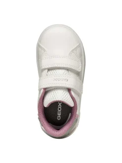 SNEAKERS BAMBINA - GEOX BIANCO-ROSA - B365MA 0BCKC