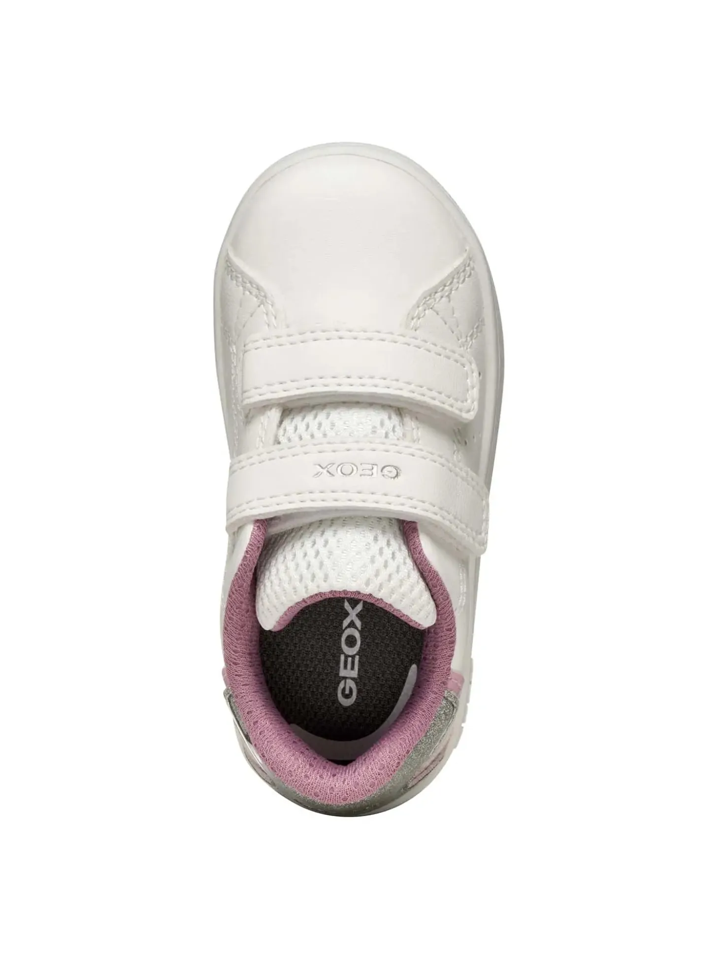 SNEAKERS BAMBINA - GEOX BIANCO-ROSA - B365MA 0BCKC