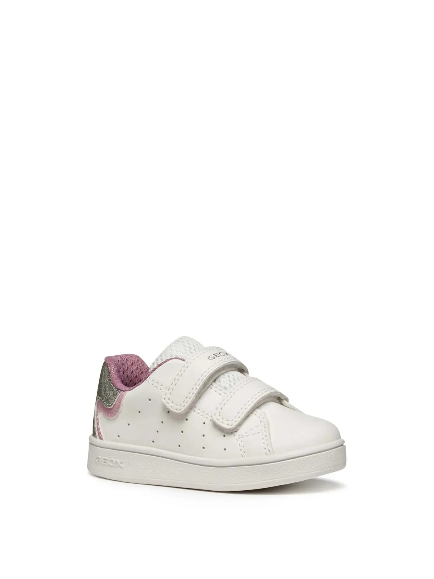 SNEAKERS BAMBINA - GEOX BIANCO-ROSA - B365MA 0BCKC