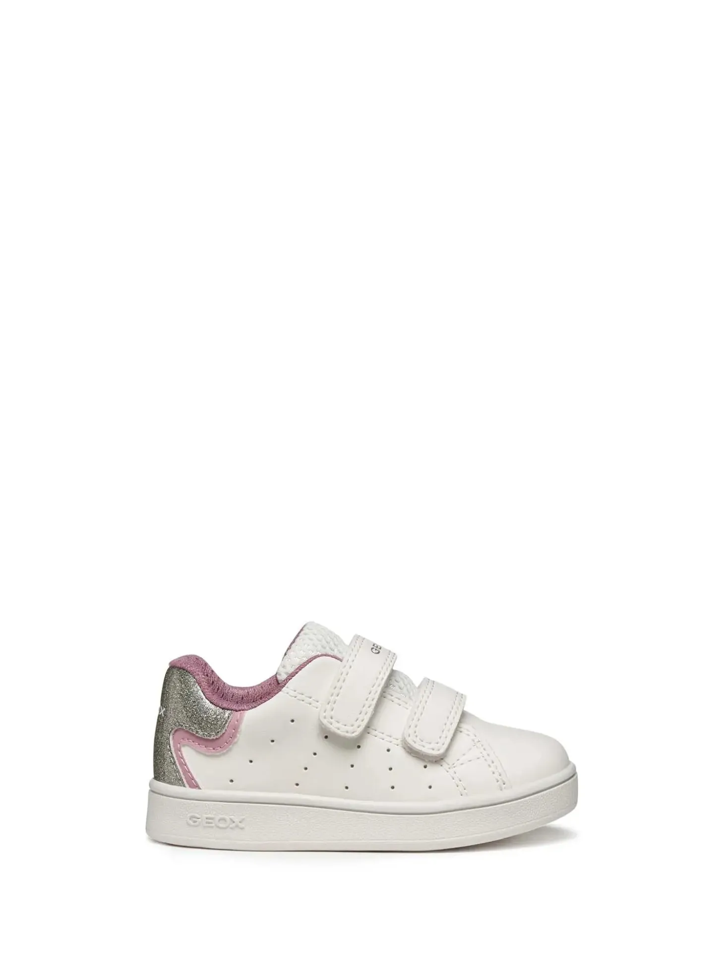 SNEAKERS BAMBINA - GEOX BIANCO-ROSA - B365MA 0BCKC