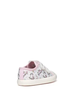 SNEAKERS BAMBINA - GEOX BIANCO-ROSA - B451MB 000AN