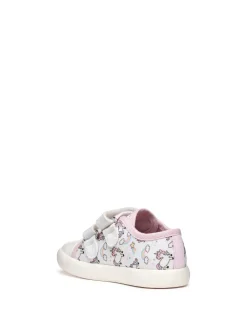 SNEAKERS BAMBINA - GEOX BIANCO-ROSA - B451MB 000AN