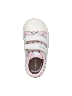 SNEAKERS BAMBINA - GEOX BIANCO-ROSA - B451MB 000AN