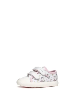 SNEAKERS BAMBINA - GEOX BIANCO-ROSA - B451MB 000AN