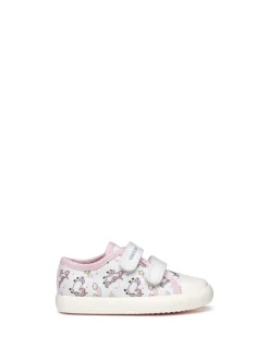 SNEAKERS BAMBINA - GEOX BIANCO-ROSA - B451MB 000AN