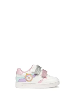 SNEAKERS BAMBINA - GEOX BIANCO-LILLA - B655MB 000BC