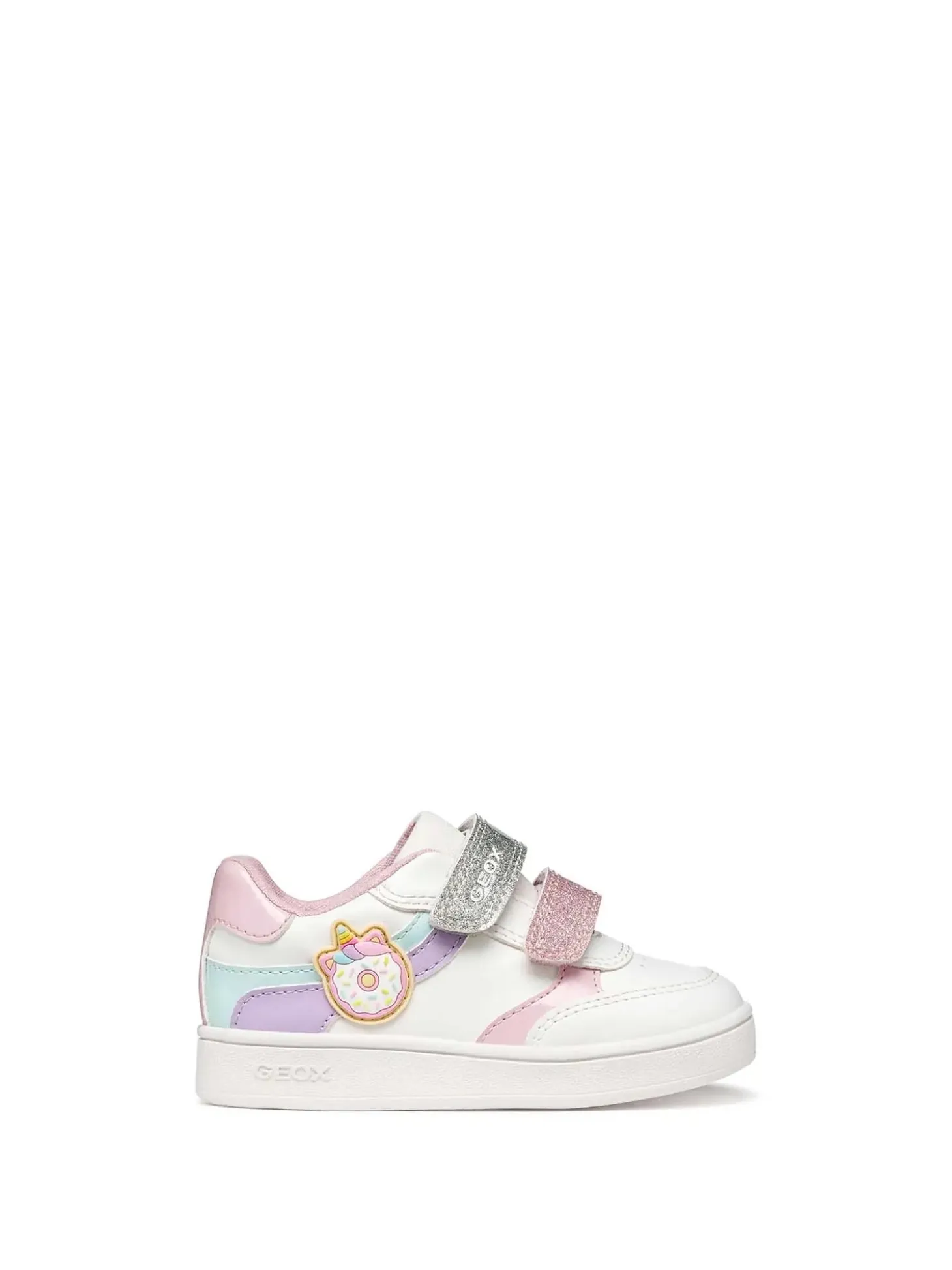 SNEAKERS BAMBINA - GEOX BIANCO-LILLA - B655MB 000BC