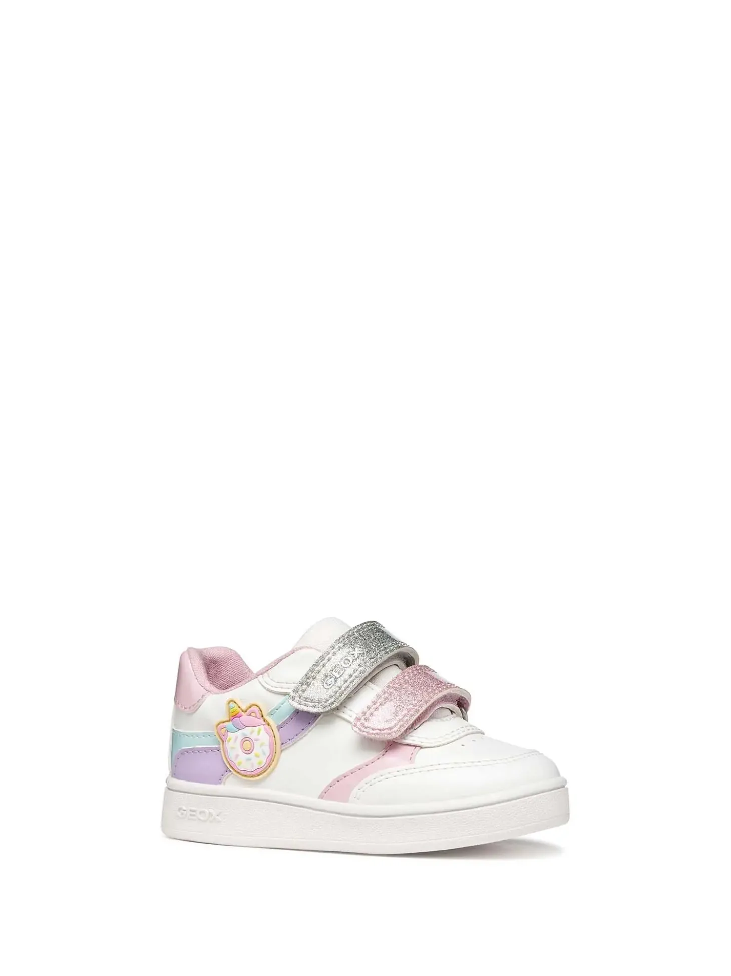 SNEAKERS BAMBINA - GEOX BIANCO-LILLA - B655MB 000BC