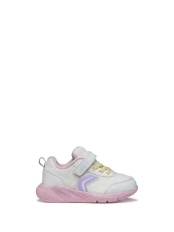 SNEAKERS BAMBINA - GEOX BIANCO-ROSA - B454TD 01454