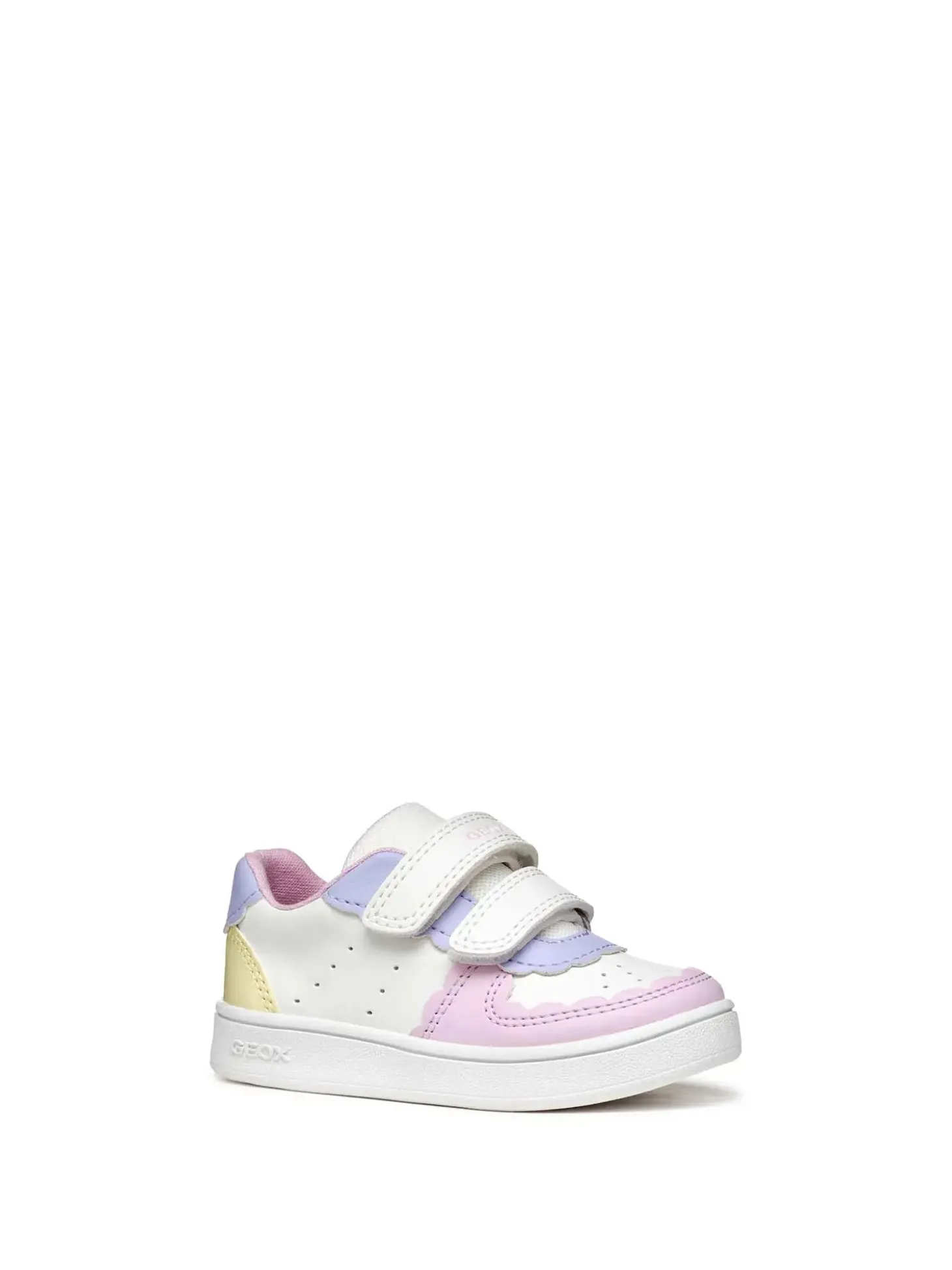 SNEAKERS BAMBINA - GEOX BIANCO-GIALLO - B555MA 000BC