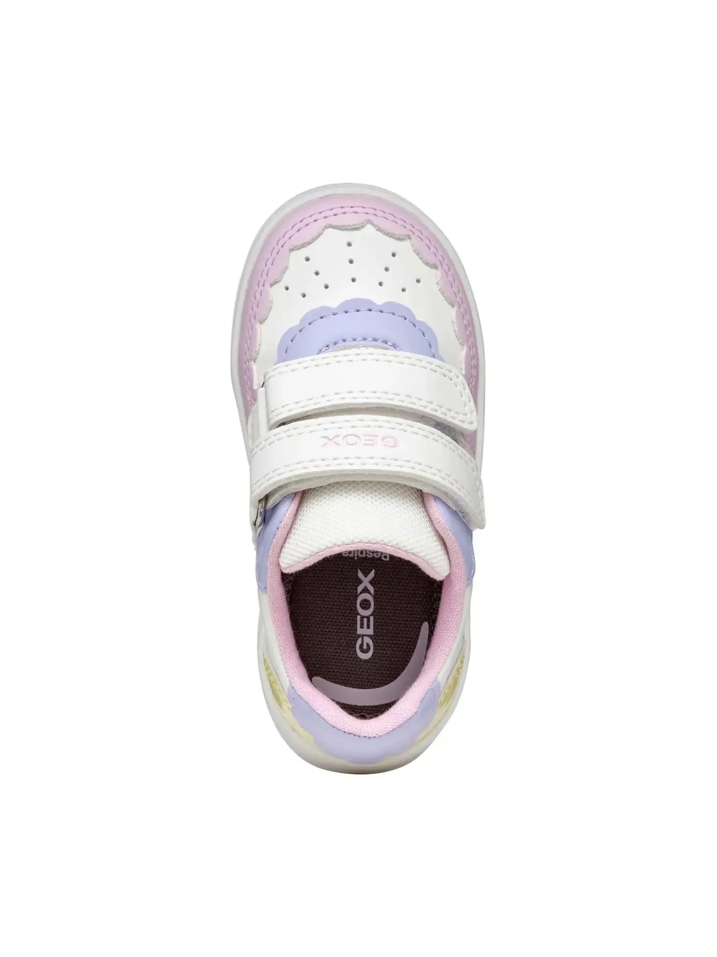 SNEAKERS BAMBINA - GEOX BIANCO-GIALLO - B555MA 000BC