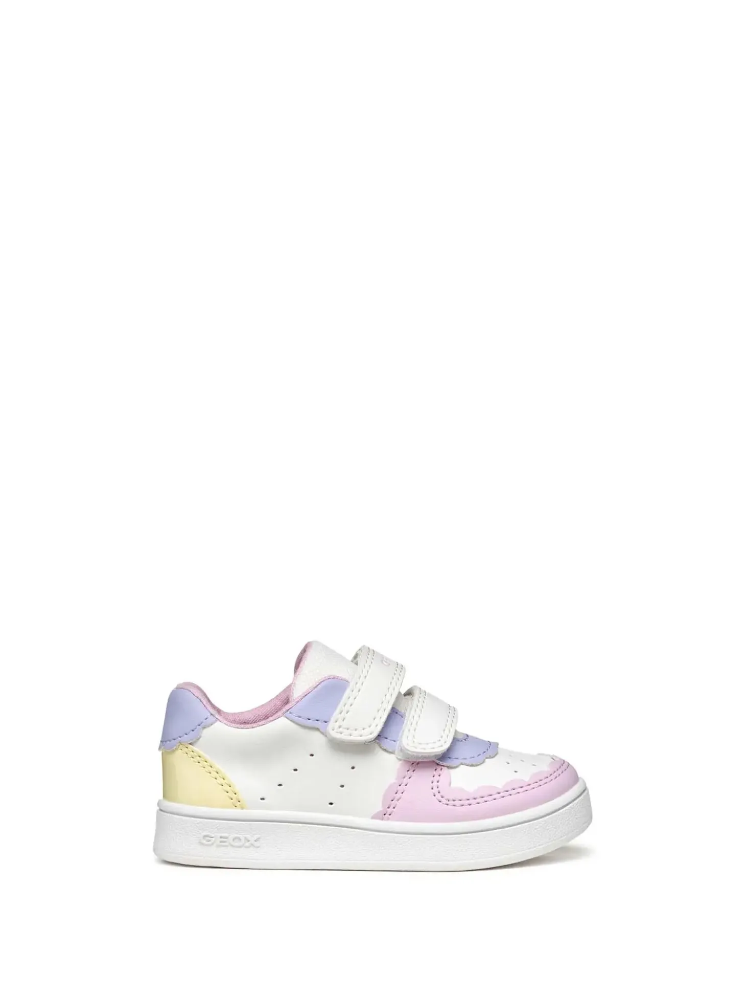 SNEAKERS BAMBINA - GEOX BIANCO-GIALLO - B555MA 000BC