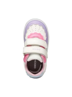 SNEAKERS BAMBINA - GEOX BIANCO-LILLA - B555MA 000BC