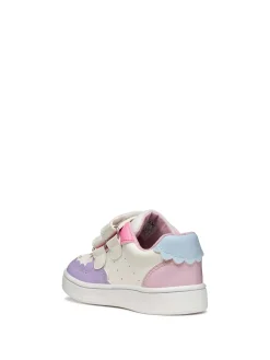 SNEAKERS BAMBINA - GEOX BIANCO-LILLA - B555MA 000BC