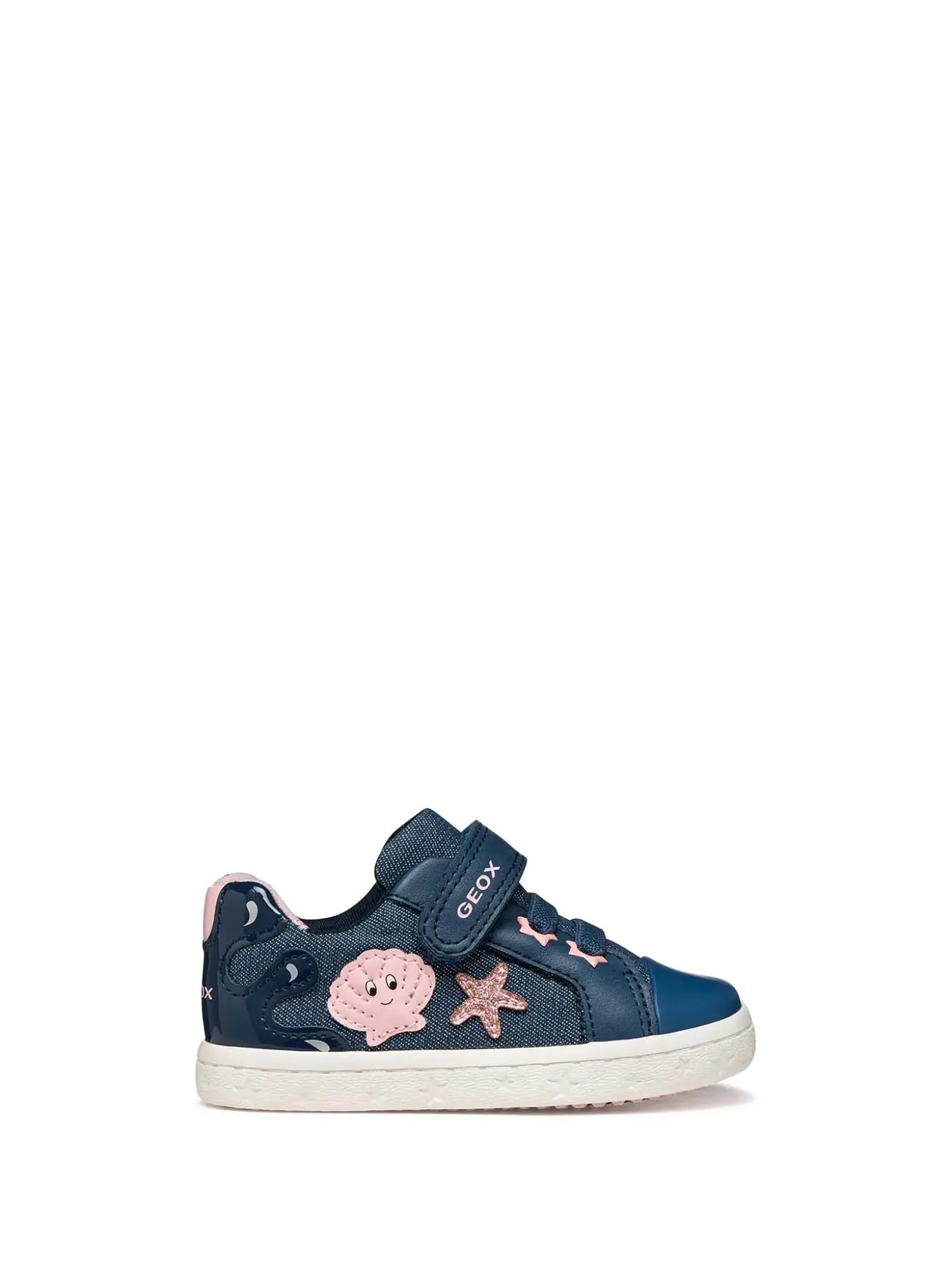 SNEAKERS BAMBINA - GEOX BLU-ROSA - B651MB 00954