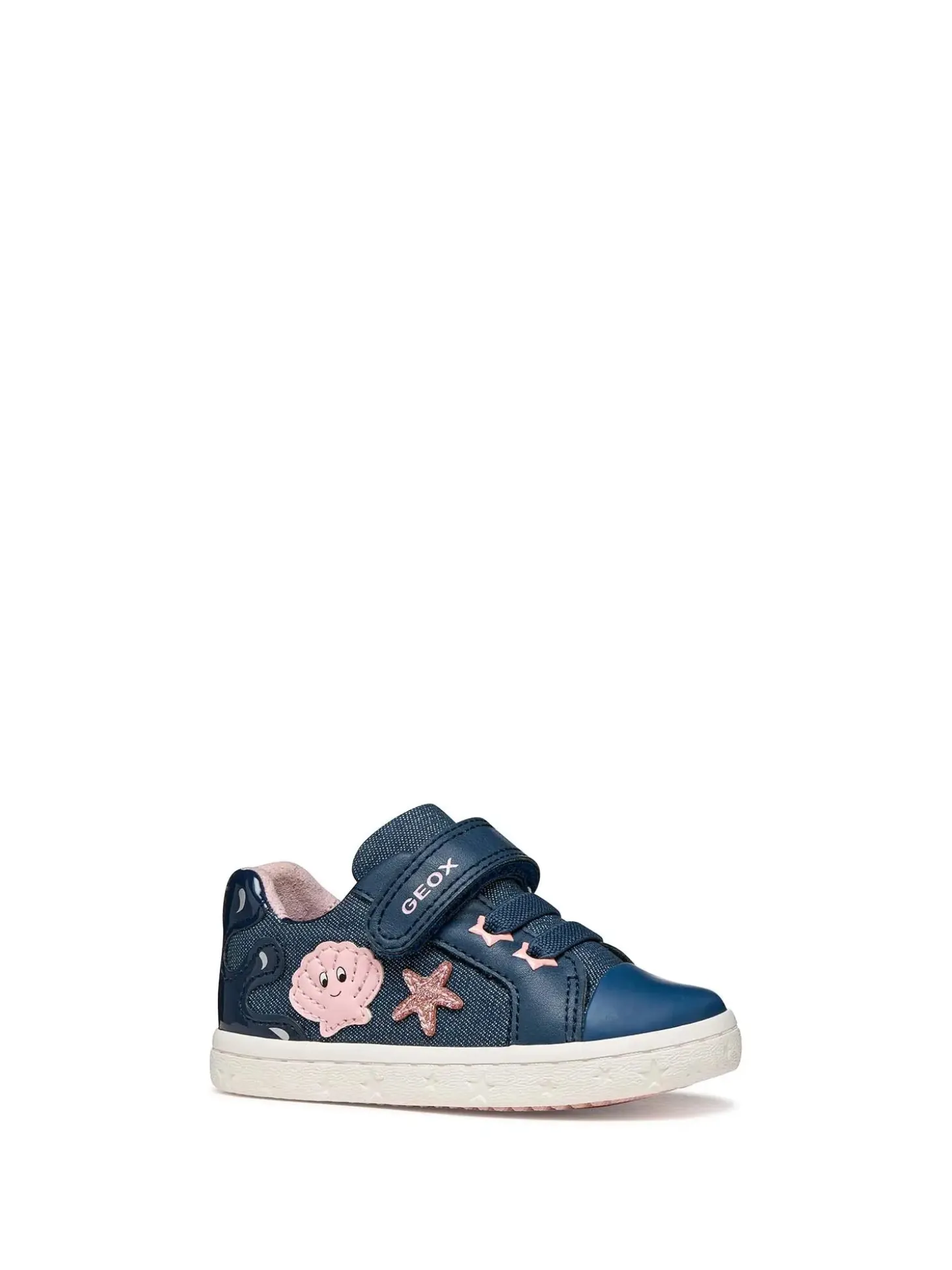 SNEAKERS BAMBINA - GEOX BLU-ROSA - B651MB 00954