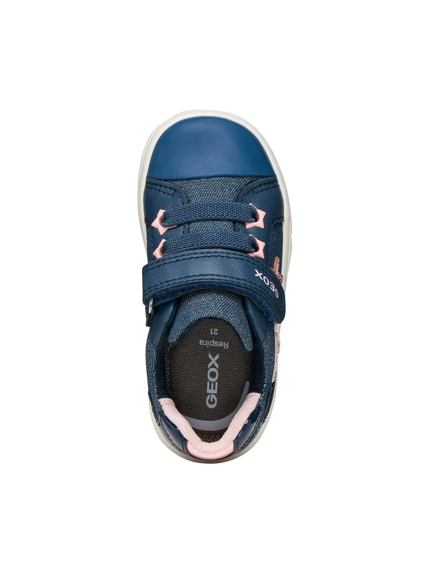 SNEAKERS BAMBINA - GEOX BLU-ROSA - B651MB 00954