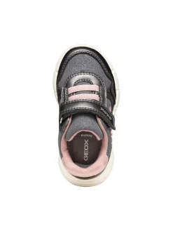 SNEAKERS BAMBINA - GEOX GRIGIO-ROSA - B566NB 0AJAS