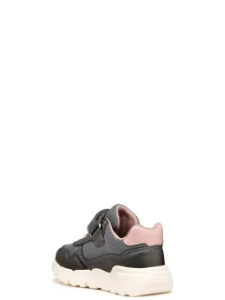 SNEAKERS BAMBINA - GEOX GRIGIO-ROSA - B566NB 0AJAS