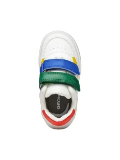 SNEAKERS BAMBINO - GEOX BIANCO-VERDE - B555LA 000BC