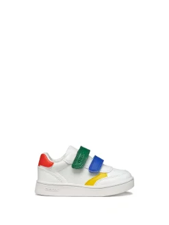 SNEAKERS BAMBINO - GEOX BIANCO-VERDE - B555LA 000BC