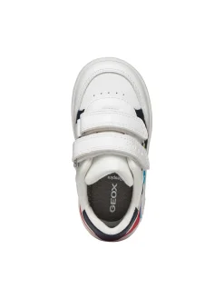 SNEAKERS BAMBINO - GEOX BIANCO-ROSSO - B655LC 000BC