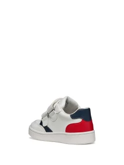 SNEAKERS BAMBINO - GEOX BIANCO-ROSSO - B655LC 000BC