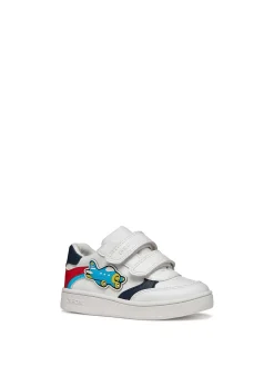 SNEAKERS BAMBINO - GEOX BIANCO-ROSSO - B655LC 000BC