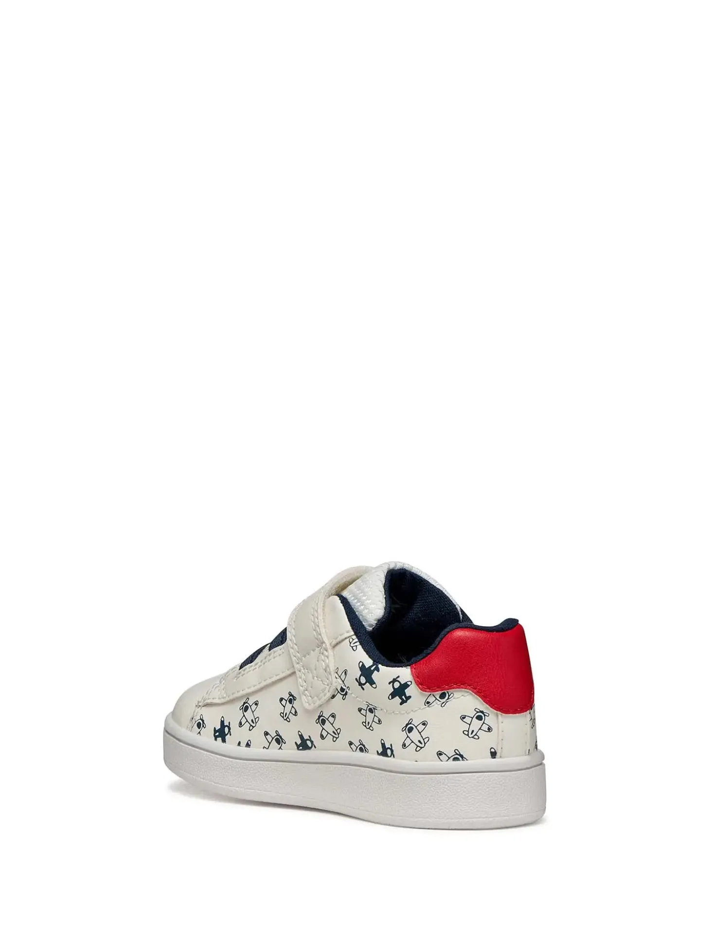 SNEAKERS BAMBINO - GEOX BIANCO-ROSSO - B455LA 000BC