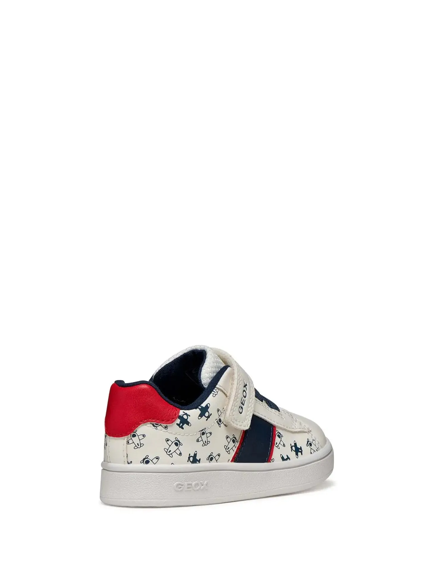 SNEAKERS BAMBINO - GEOX BIANCO-ROSSO - B455LA 000BC