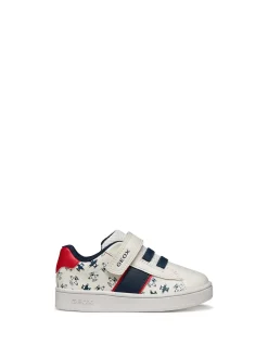 SNEAKERS BAMBINO - GEOX BIANCO-ROSSO - B455LA 000BC