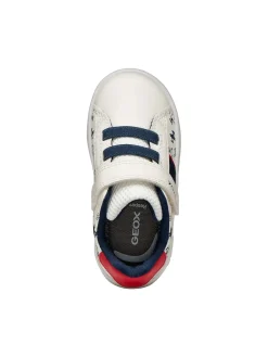 SNEAKERS BAMBINO - GEOX BIANCO-ROSSO - B455LA 000BC