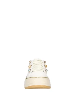 SNEAKERS DONNA - APE PAZZA BIANCO-VERDE - S6LIFTY24/LEA