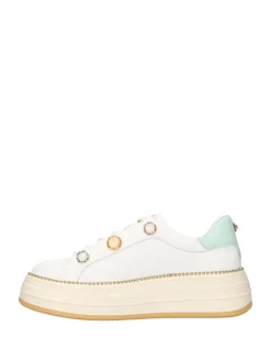 SNEAKERS DONNA - APE PAZZA BIANCO-VERDE - S6LIFTY24/LEA
