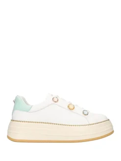 SNEAKERS DONNA - APE PAZZA BIANCO-VERDE - S6LIFTY24/LEA