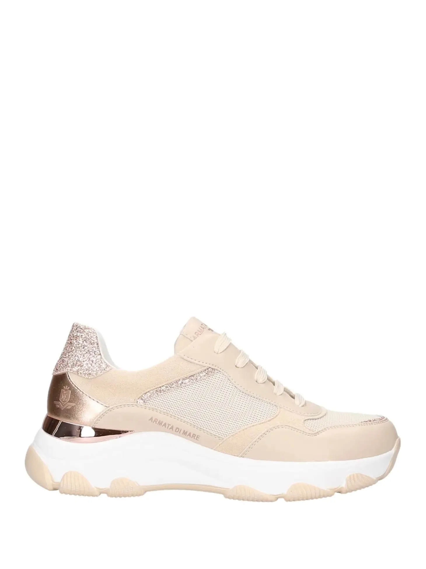 SNEAKERS DONNA - ARMATA DI MARE BEIGE - AMD S61H05