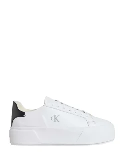 SNEAKERS DONNA - CALVIN KLEIN BIANCO-NERO - YW0YW01928