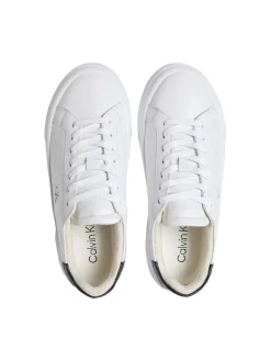 SNEAKERS DONNA - CALVIN KLEIN BIANCO-NERO - YW0YW01928