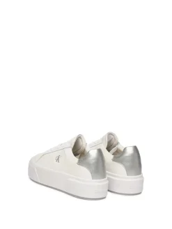 SNEAKERS DONNA - CALVIN KLEIN BIANCO-ARGENTO - YW0YW01929