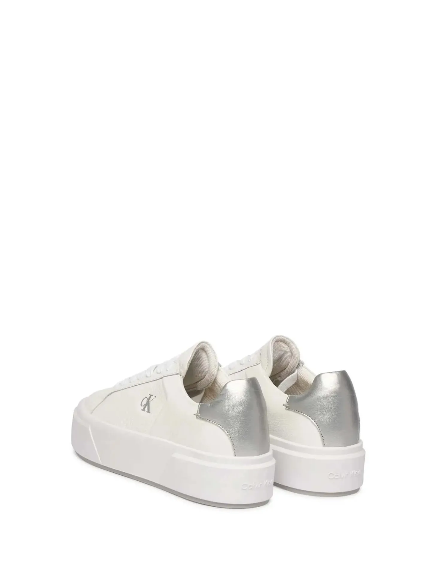 SNEAKERS DONNA - CALVIN KLEIN BIANCO-ARGENTO - YW0YW01929