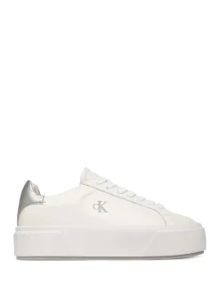 SNEAKERS DONNA - CALVIN KLEIN BIANCO-ARGENTO - YW0YW01929