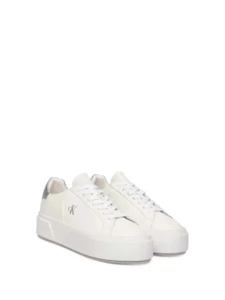 SNEAKERS DONNA - CALVIN KLEIN BIANCO-ARGENTO - YW0YW01929
