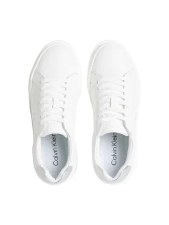 SNEAKERS DONNA - CALVIN KLEIN BIANCO-ARGENTO - YW0YW01948