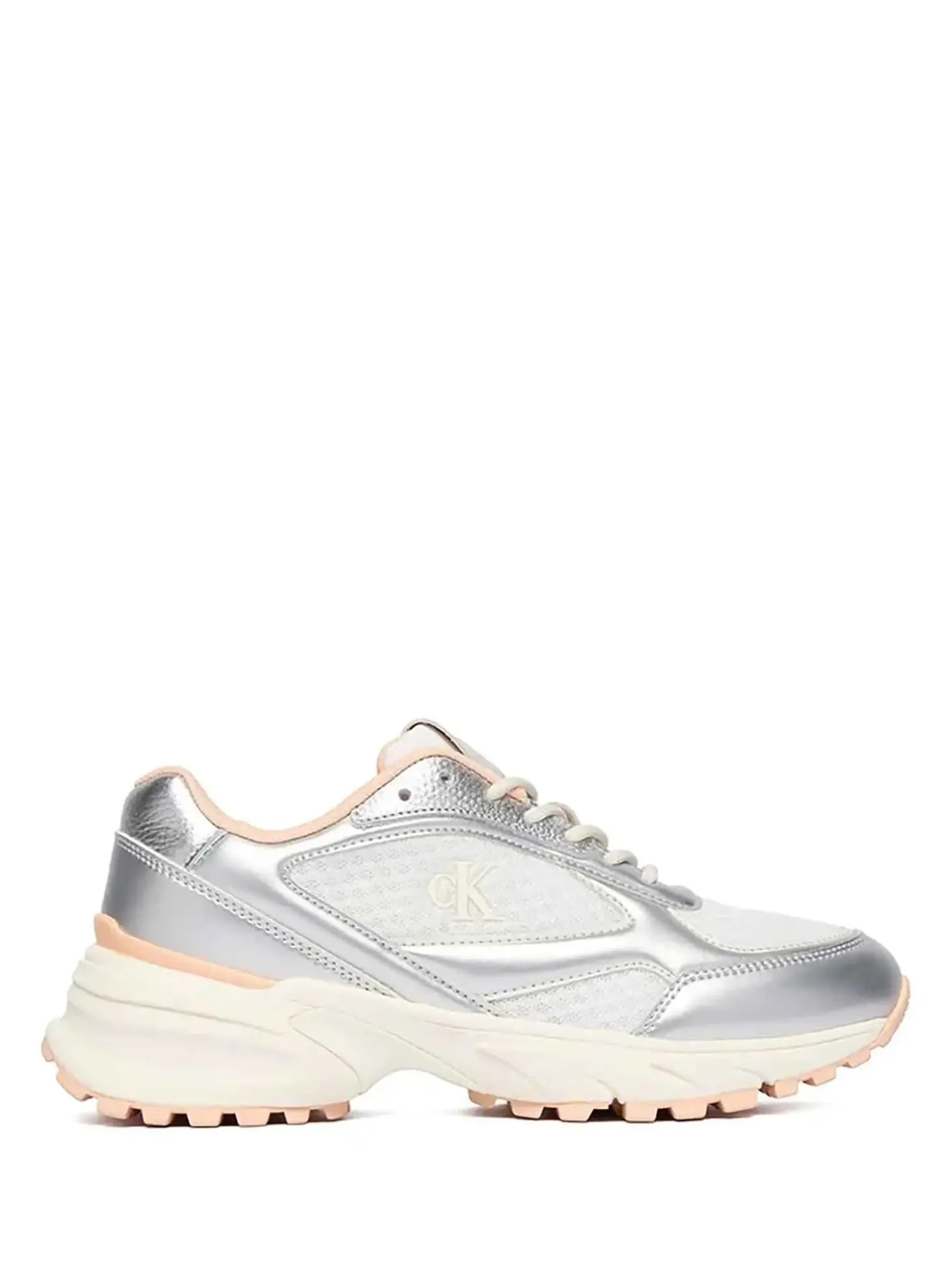 SNEAKERS DONNA - CALVIN KLEIN BIANCO-ARGENTO - YW0YW02063