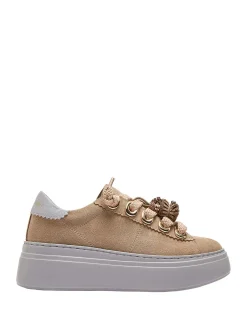 SNEAKERS DONNA - EMANUELLE VEE BEIGE - 462P-100-12-P011