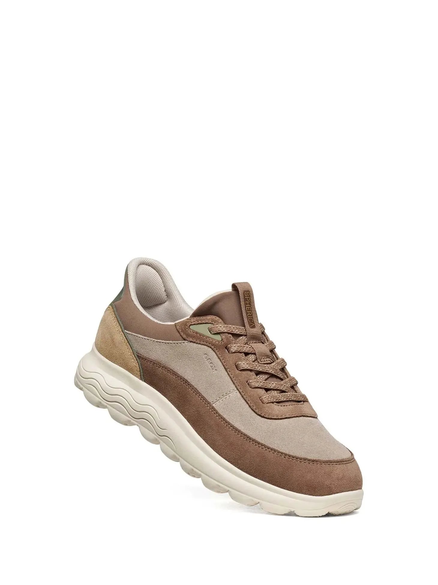 SNEAKERS DONNA - GEOX BEIGE-MARRONE - D567MB 00022