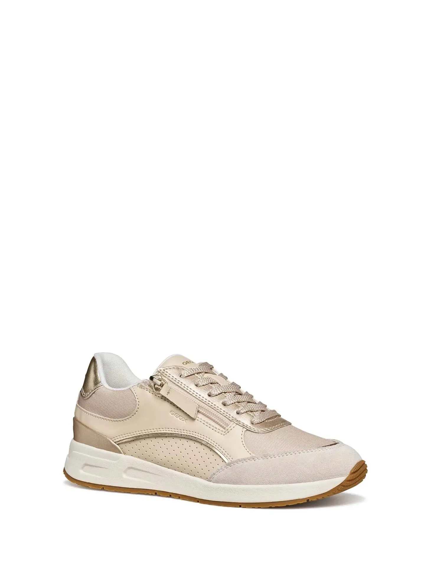 SNEAKERS DONNA - GEOX BEIGE-ORO - D65NQB 054AC