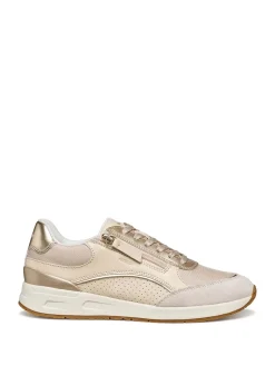 SNEAKERS DONNA - GEOX BEIGE-ORO - D65NQB 054AC