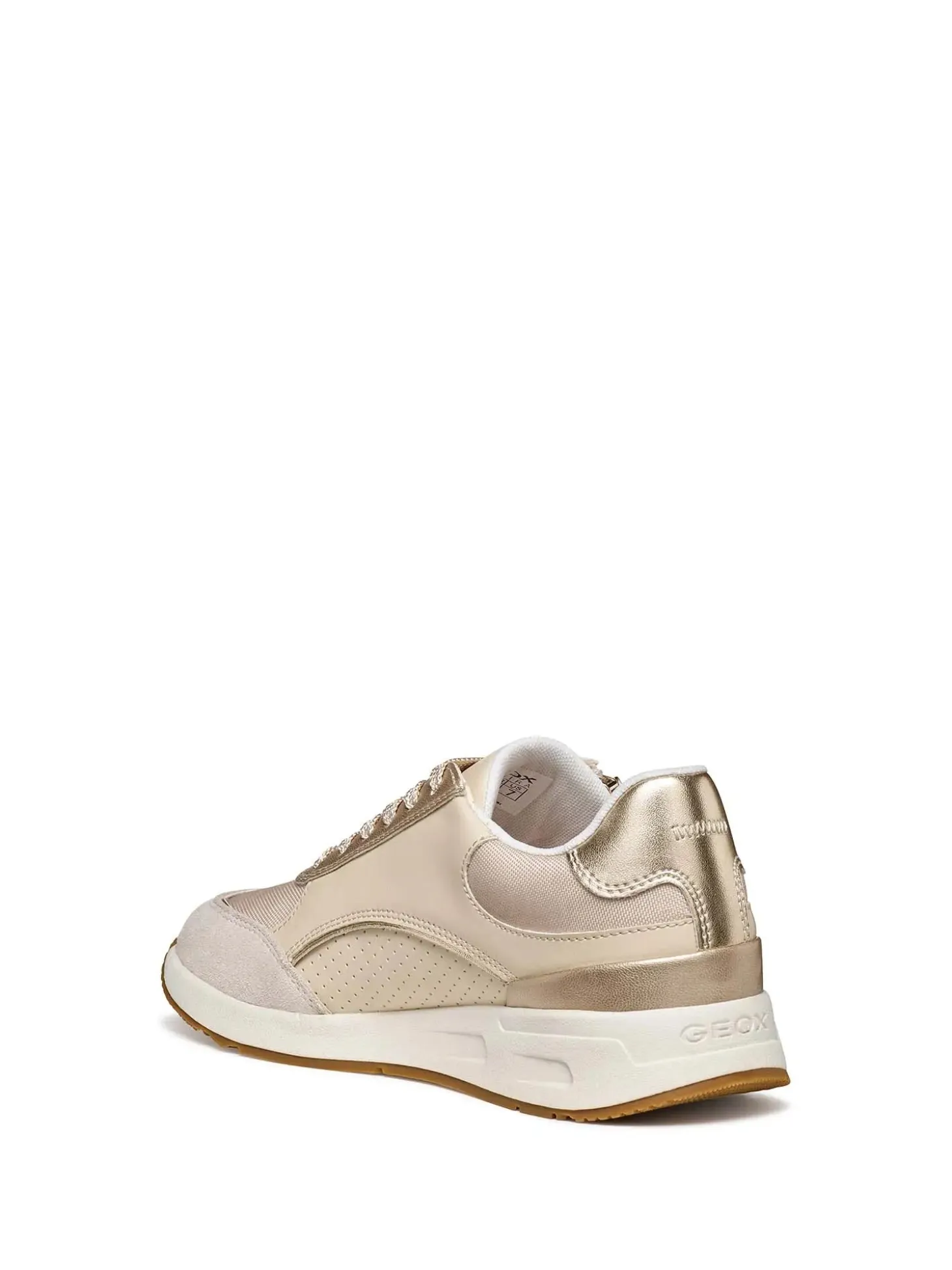 SNEAKERS DONNA - GEOX BEIGE-ORO - D65NQB 054AC